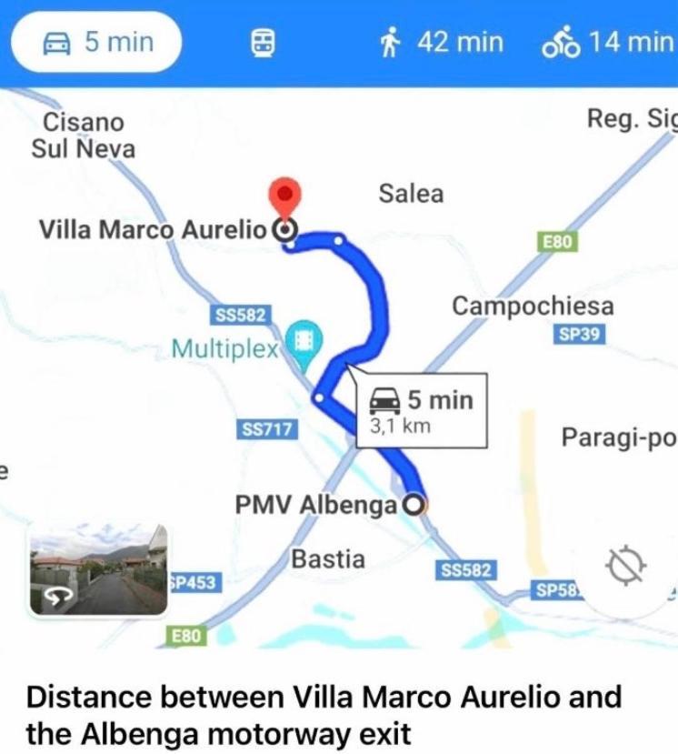 Villa Marco Aurelio Cisano sul Neva Exteriér fotografie